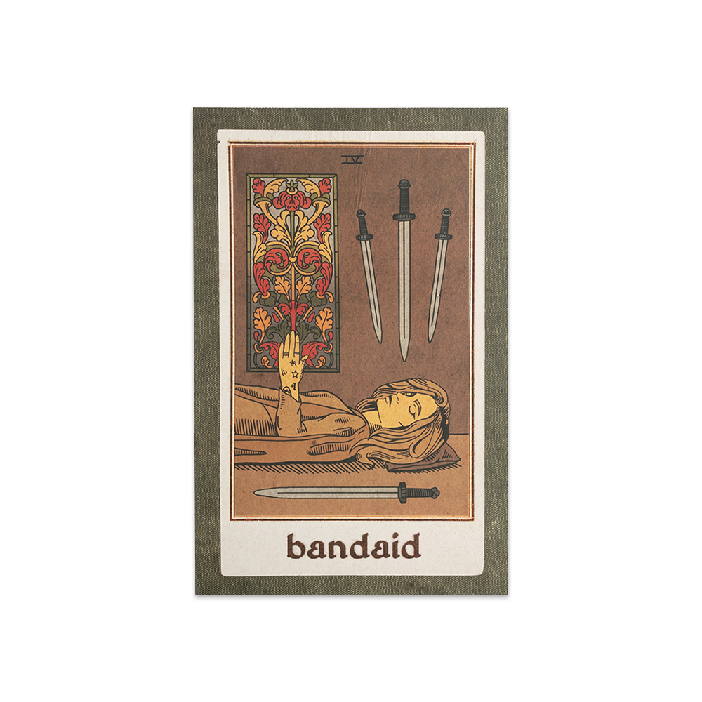 limited edition bandaid tarot card poster