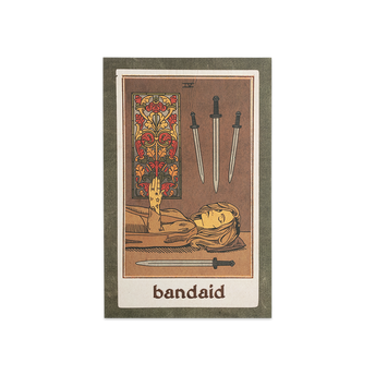 limited edition bandaid tarot card poster